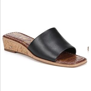 Sam Edelman Black slide wedge sandal